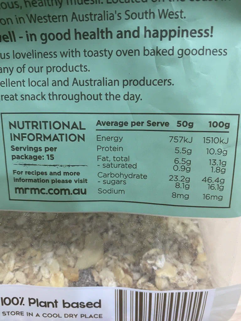Not very well hidden sugar