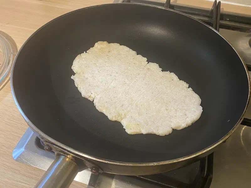 Dry fry low carb flat bread